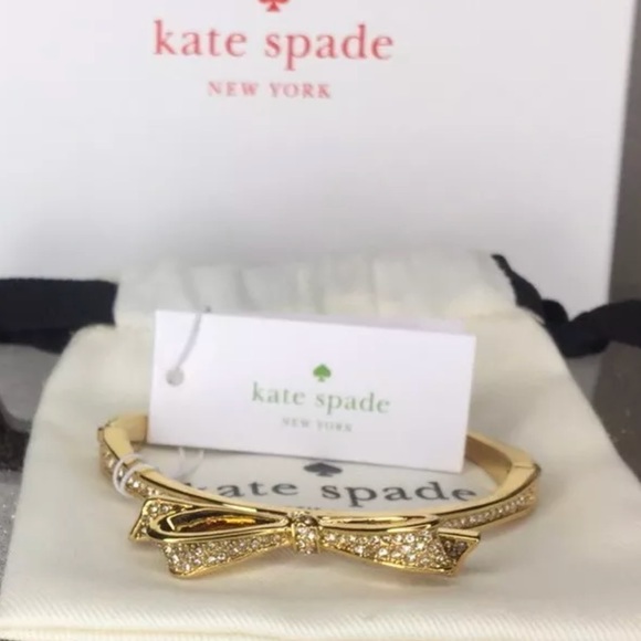 ♠️ Kate spade pave bow bracelet bundle of three - Picture 6 of 7